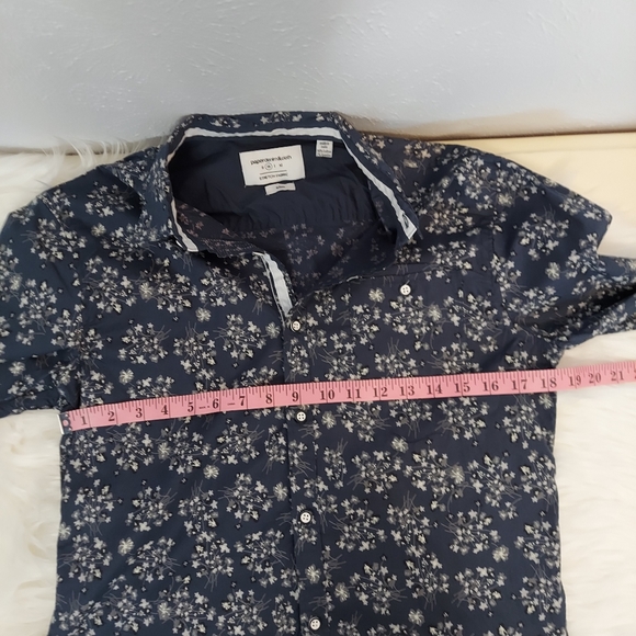 Paper Denim & Cloth blue floral button up shirt - Picture 6 of 7